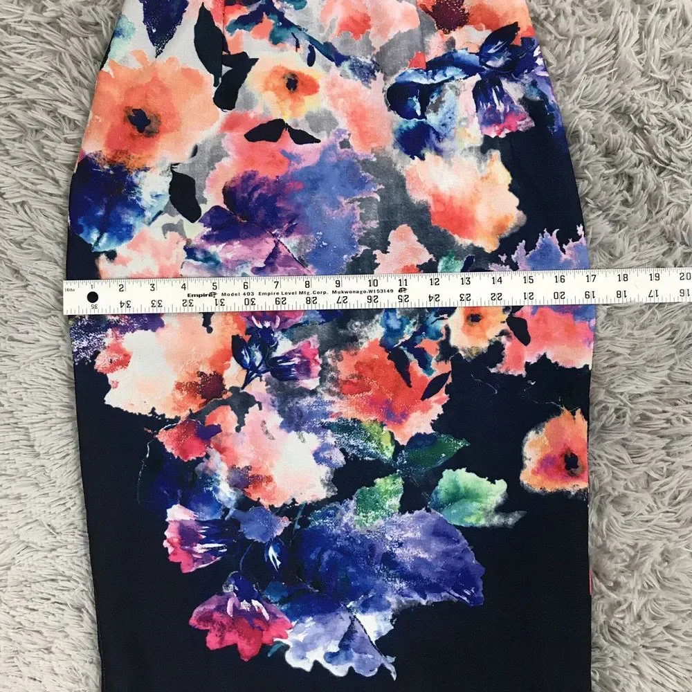 Black Halo Wishing Well Floral Jackie‎ O Sheath Dress Navy Multi 0 glam chic
